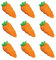 Anniversary House Carrot Sugarcraft Toppers, SF591