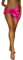 King Kameha Funky Hawaiano Pareo Sarong di Copertura, Palmshadow, Rosa Magenta, Piccolo