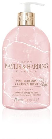 Baylis & Harding Elements Rosa Blüte und Lotusblüte Handwäsche, 500 ml (1er Pack) - Vegan Friendly