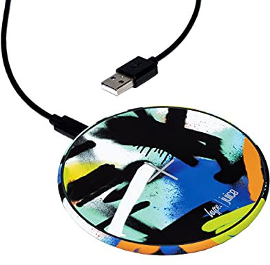 Juice X Hype Graffiti Print | 10W Wireless Charging Pad | Qi Certified | Charge Your iPhone, AirPods, Samsung Smartphone Or Android Smartphone Wirelessly & In Style | Limited Edition