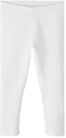 NAME IT Mädchen Nkfvivian Ff Noos Capri Leggings, Bright White, 152 EU