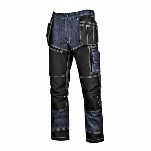 Andromeda Lahti PRO Herren Pantalones De Mezclilla Azules Con Refuerzos, L, Ce, Sicherheitssets Für Die Arbeit, Bunt, Einheitsgröße EU