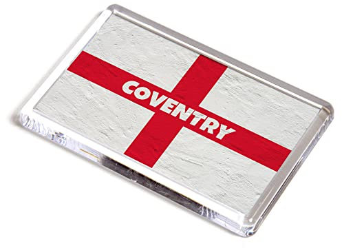 FRIDGE MAGNET - Coventry - St George Cross/England Flag
