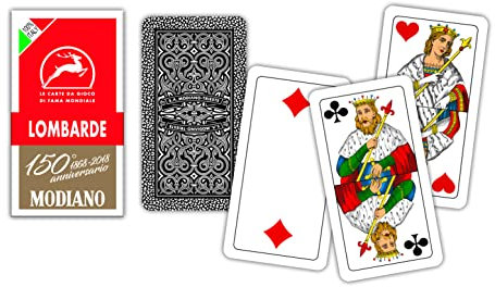 Modiano Carte da gioco Lombarde 150° anniversario