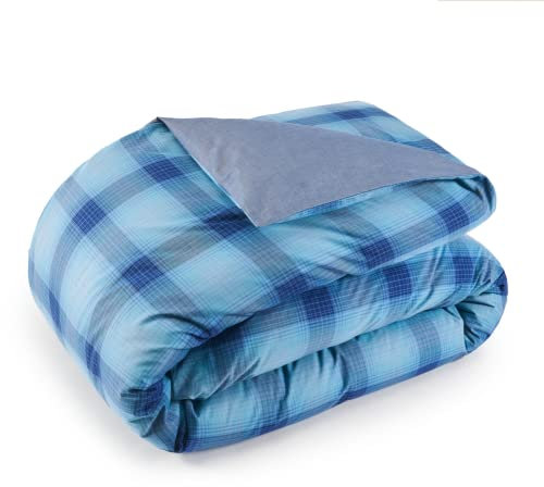 TOMMY HILFIGER Bettwäsche-Garnitur Shadow Checks Farbe Indigo Größe 155x220cm+80x80