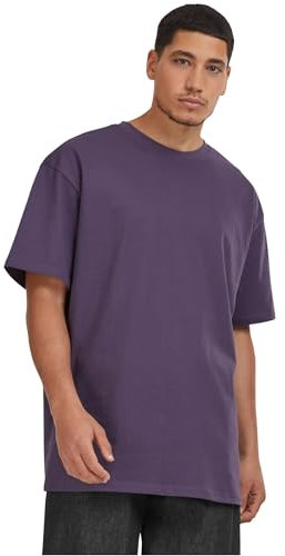 Urban Classics Herren T-Shirt Heavy Oversized Tee, Oversized T-Shirt für Männer, Baumwolle, Rundhals, purplenight, 5XL