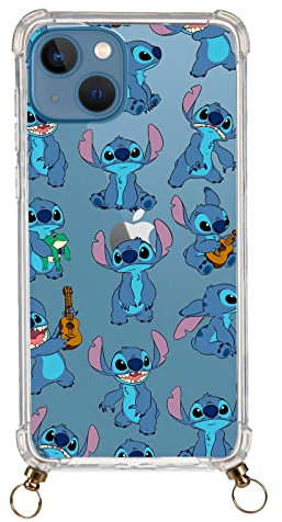 Official Lilo & Stitch iPhone 14 Plus Case Transparent Pendant to Protect Your Mobile Phone. Choose the Case Type You Like Best with Official Disney License