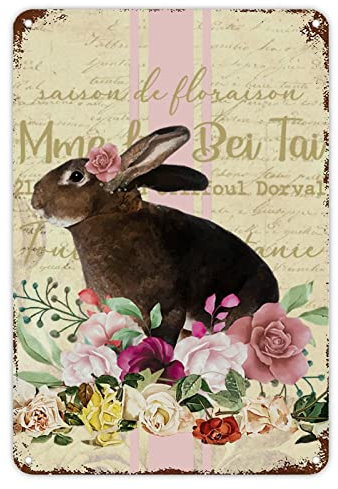 Vintage Rustikales Happy Easter Hase Aluminium Metallschild Retro Landhausstil Jesus Has Rise Metallschild Rustikale Ostereier Wandkunst Garage Hof Schilder 30,5 x 20,3 cm