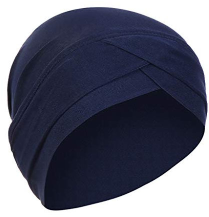 Muslimischen Hijab Kopftuch Damen,Stretch Turban Mütze Baumwolle Kopftuch Drucken Kopfbedeckung Hüte,Frauen Muslim Beanie Schal Bandana Hut Chemo Krebs Chemotherapie Haarausfall Schlafmützen Damen Sp