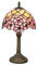 wecrejoni Tiffany Lampe, Nachttischlampe, Buntglaslampe für Schlafzimmer, Wohnheim, Küche, ästhetisches, süßes Wohndekor-Geschenk (Kirschblüten)