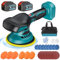 Cordless Car Buffer Polisher - 6 Inch Car Buffer Polisher Machine 1800-5800 RPM, 6 Variable Speed, 125mm Base for Car Detailing, with 2PCS 12V 3.0Ah Batteries, 24PCS Car Polishing Kit