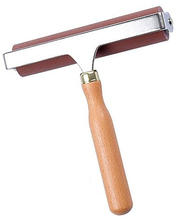 EXCEART 1Stk Gummiwalze aus Holz Flechtwerkzeug Tapetenwerkzeuge Wand farbroller weiche Gummirolle Prägewalzen Wandkleberolle Farbwalze langlebiger Rollenbrayer Malutensilien Edelstahl