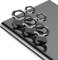 JEHOO 5+5 Pieces Camera Lens Protector for Samsung Galaxy S23 Ultra, 2 Packs Individual Lens Protectors, [Military Protection][Precise Positioning][Easy Installation][Scratch Resistant](Black)