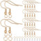 SOFPLATE 1 Box 150Pcs Real 18K Gold Plated Earring Wires Stainless Steel Earring Hooks Bulk French Fish Hook Accessories with Ear Nuts and Jump Rings Ball Dot for Jewellery Making Supplies