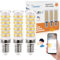 I-SHUNFA E14 Alexa Wlan Smart Glühbirnen, E14 LED Maiskolben Lampen Dimmbar Birne,6W 500Lm,2700-6500K, App Steuern Kompatibel mit Alexa Home, Sprachsteuerung (3er Pack)
