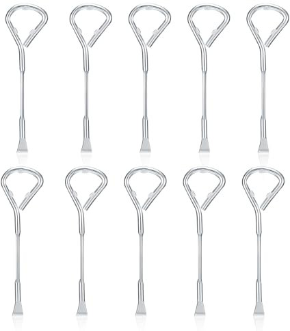 LELE LIFE 10 Pack Paint Can Opener, Sturdy Steel Paint Can Opener Tool Church Key Can Opener, Metal Lid Bucket Bottle Opener
