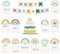 EAMAY Happy Birthday Boho Rainbow Pinnwand Set für Klassenzimmer (Boho Regenbogen)
