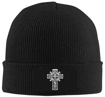 Mützen Orthodoxes Kreuz Winter Mütze Unisex Strickmützen Einstellbare Cuffed Plain Hat Für Outdoor Damen Sports