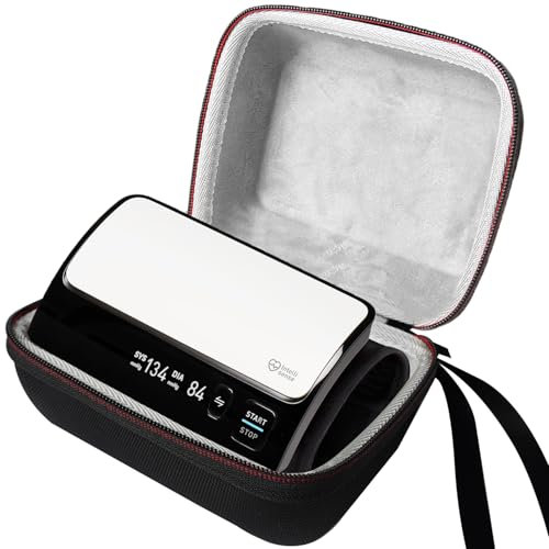 Hard Carrying Case for Omron Evolv Bluetooth Wireless Upper Arm Blood Pressure Monitor, Travel Storage Case for BP7000 HEM-7600T-BK BP Monitor, Protect Case Only (Black)
