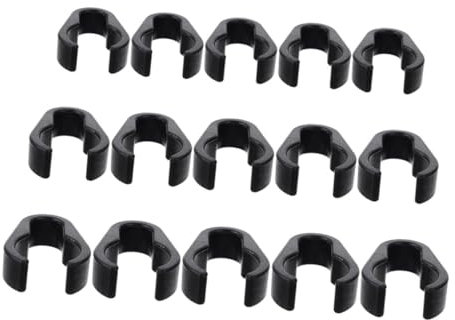 GLSTOY 15pcs Microphone Stand Accessories Foot Cap Bracket Clip Cable Organizer for Mic Cable Sturdy Clips