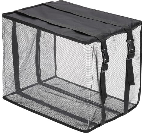 PATIKIL Copertura in Rete per Condizionatore d'aria per Finestra, 65x52x46 cm Copertura per Unità AC per Finestra Esterna Coperture per Finestre AC all'Aperto Protezione, Antipolvere, Nera