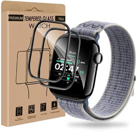 VSEER 2 Stück Schutzfolie für Panzerglas für Apple Watch Series 10 42mm, 0 Staub & Blasen Apple Watch 10 42mm Folie