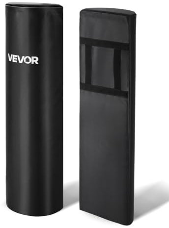 VEVOR Fußball Tackling Dummy PVC Step-Over-Dummy, hochdichtes Schwamm-Blocking-Pad (1080 x 310 x 155 mm), robuste Trainingsdummies mit Griffen, ideal für Beinarbeitsübungen, Sporttraining, 2 STK.