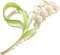 1Pc Pink Lily of The Valley Flower Hair Clips, Large Metal Claw Clip,Orchid Clamps,Lily Jaw Clamp Styling Hair Accessories for Thick Thin