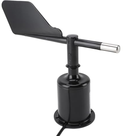 Windrichtungssensor, Windgeschwindigkeitsüberwachungssensor 360 Grad Wind -Transmitter -Sensor Hoher Genauigkeitsrotationstyp Anemometer Instrument Windsensor Tasse für Garten DC9 Bis 30 V