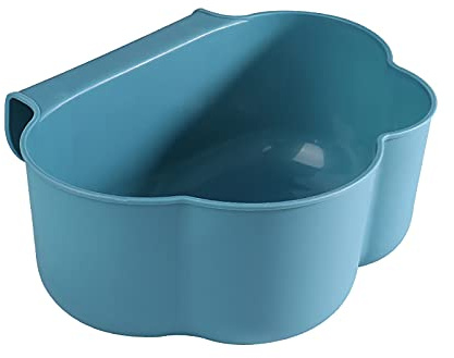 TYUIOP Hängender Küchenabfalleimer 23x18x9cm, Für Türmontage an Küchenschrank & Wickeltisch, Praktischer Abfallbehälter mit Auffangschale, Organizer für Küche & Haushalt (Blau)