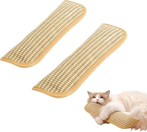 kyno 100% Catnip Toys for Cats, Natural Cat Pillow Toys 3 in 1, Sisal Scratching Pad, Bite Resistant Kitten Teething Toys, Interactive Cat Nip Kicker Toys for Anxiety Relief (2pcs)