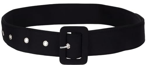 GORGECRAFT Ceinture Ajustable pour Manteau/Trench Coat Femme 120cm de Long Noire Coupe Vent avec Boucle en Alliage pour Veste Chemise Robe Ou Peignoir.