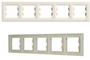 Schneider/Asfora creme 5-fach Querrahmen / EPH5800523
