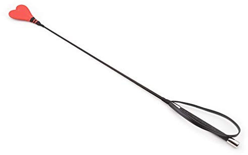 Peitsche Erotik Flogger erotische Sex Spielzeug Spanking Lange Leder Herz Gerte für SM Erwachsene Gay Sex-Spiele (Rot)