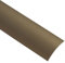 Gedotec Profilo Transizione Laminato | Profilo 40 x 1000 mm | 1 Pezzo | Alluminio Anodizzato Bronzo | Vinile Binario di transizione, Autoadesivo Profilo per pavimento ad arco