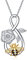 Collier Sbeille en Argent Sterling Infini Amour Abeille Pendentif Collier Avec Fleur Rose Bijoux Cadeaux pour Femmes Adolescents