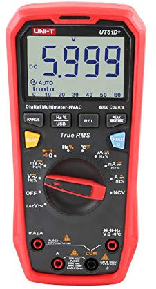 UNI-T UT61D+ Digitale Multimetro Vero RMS AC/DC Voltaggio Attuale Resistenza Capacità Tester