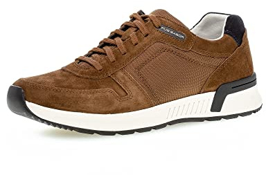 Pius Gabor Herren Sneaker Low,Halbschuhe,Wechselfußbett,zertifiziertes Leder,Strassenschuhe,Sportschuhe,Freizeitschuhe,Timber,42.5 EU / 8.5 UK