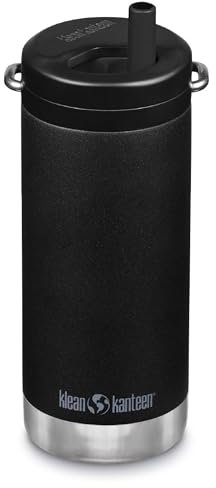 Klean Kanteen TKWide 355 ml (avec bouchon à visser) – Noir