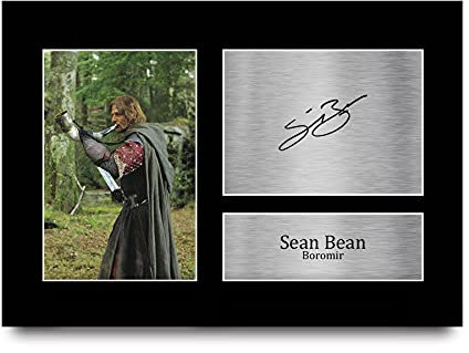 HWC Trading A4 Sean Bean Lord of the Rings Geschenke Gedruckt, Signiert Autogramm Bild Für Film-Erinnerungsstücke-Fans