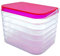 AC – Saleros Modelo Original Transparente - Fabricado en Plástico -Apto para Uso Tanto como salero y azucarero Cocina - 10,2 x 14,5 x 10,3 cm – Color Rosa