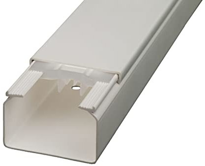 RS PRO Installationskanal nach VDE Weiß, 60 mm x 40mm Kunststoff, Länge 2m, Packung a 7 Stück