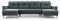 Wohnlandschaft Ecksofa U-Form mit Schlaffunktion Eckcouch mit Bettkasten Sofa Couch Polsterecke U-Sofa - 300x142x90 cm - Carl U (Grau)