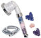 Ionic Shower Head with Hose 1,5 m/59in, 1 Mode Filtration Shower Spray (3 Mode Crystal + Chrome Hose)