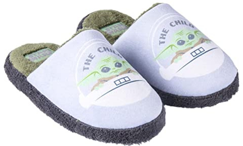 CERDÁ LIFE'S LITTLE MOMENTS Unisex Kinder Winter Hausschuhe Kinder Jungen Von Baby Yoda [ The Mandalorian ] - Rutschfeste Tpr Sohle und Gepolsterte BrandsohleHausschuh