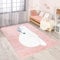 carpet city Teppich Kinderzimmer Tier-Motiv - Rosa - 160x230 cm - Kinderteppich Kurzflor Bär mit Schlafmütze - Weicher Flor