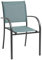 Hespéride - Fauteuil Repas Axiome Speculoos et Praline - L. 57 x P. 60 x H. 89 cm - Mobilier d'Extérieur pour Terrasse Balcon Patio