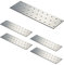 VHG Placa perforada (200 x 60 x 2) – Conector de madera galvanizado galvanizado, reforzado para uso pesado, placa perforada exterior, 5 unidades
