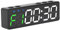 Minuteur de Gym Portable, Horloge D'entraînement Numérique avec Batterie Rechargeable Aimant intégré, Horloge de Minuterie de Fitness pour la Salle de Gym à Domicile, Le Garage (Vert et Blanc)