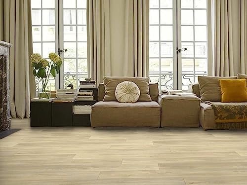 PVC Bodenbelag Vinylboden in schlichter Holz Art, hell, DIN-A4 Musterstück